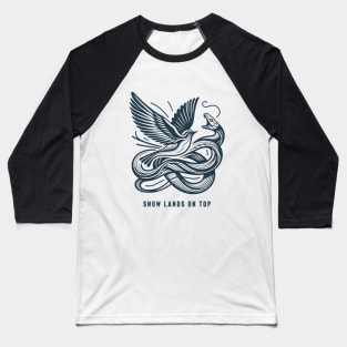 Ballad of Songbirds & Snakes "Snow" Baseball T-Shirt